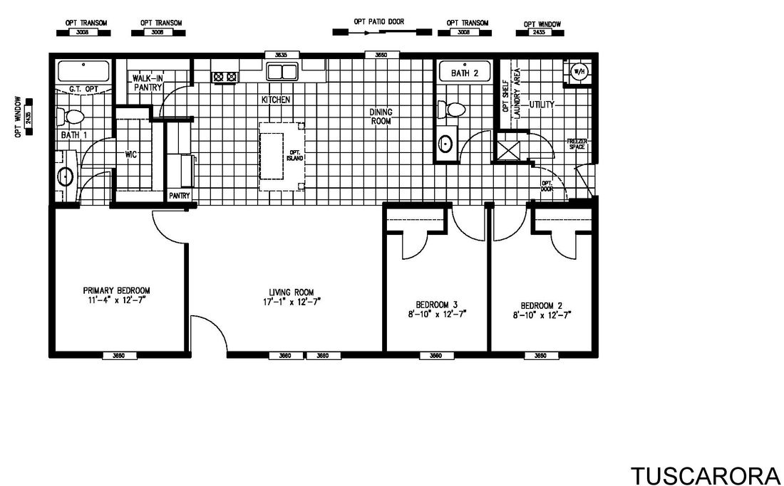 The TUSCARORA 4828-1860 Floor Plan