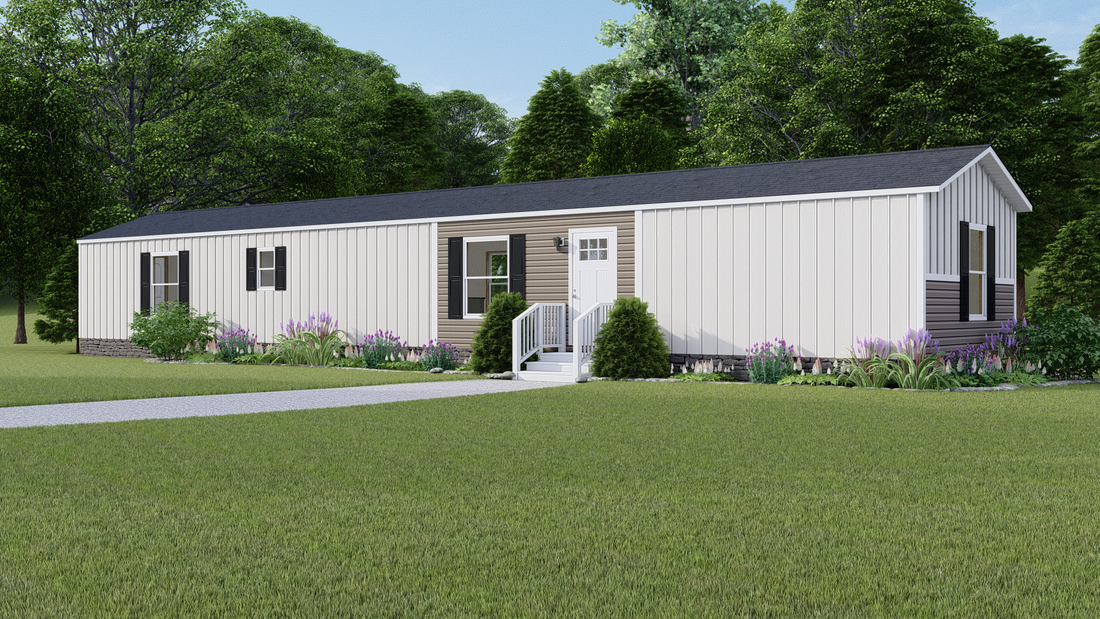 The MARINER 8016-1775 Exterior. This Manufactured Mobile Home features 3 bedrooms and 2 baths.