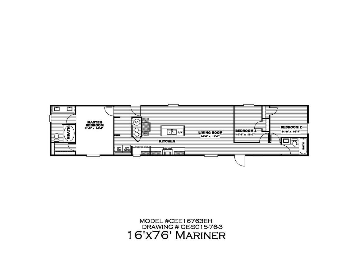 The MARINER 8016-1775 Floor Plan