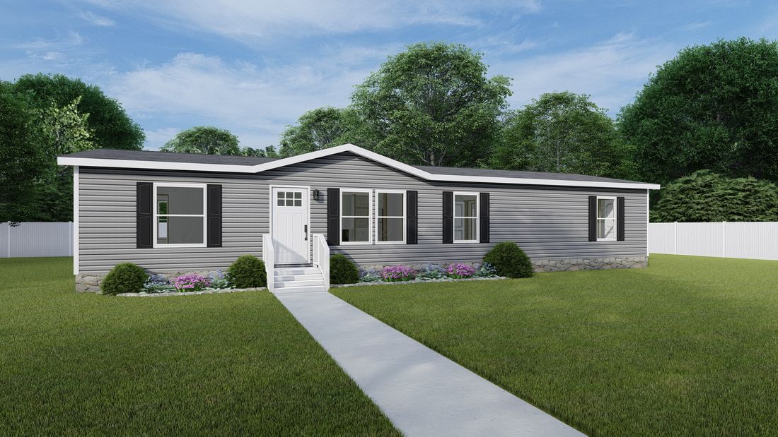 The EXPEDITION 6028-1810 Exterior. This Manufactured Mobile Home features 4 bedrooms and 2 baths.