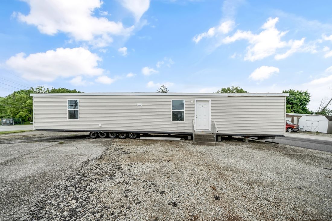 The RUBY Exterior. This Manufactured Mobile Home features 2 bedrooms and 2 baths.