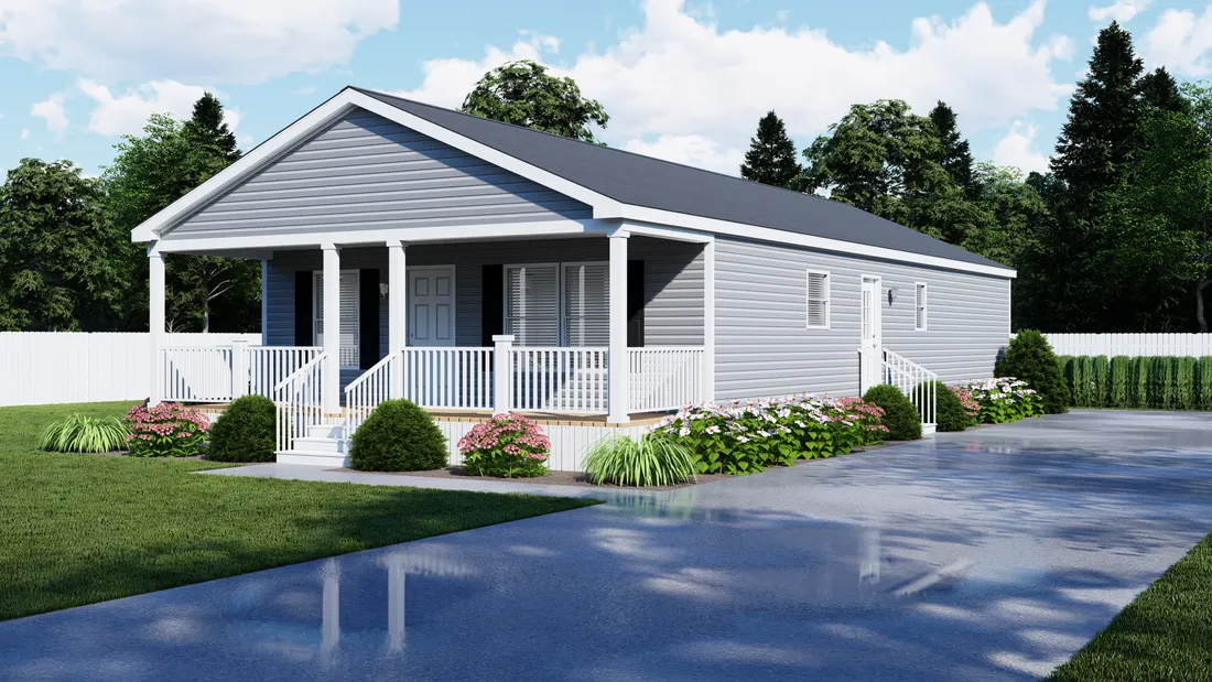 The SPRINGFIELD 4428-1855 Exterior. This Manufactured Mobile Home features 3 bedrooms and 2 baths.
