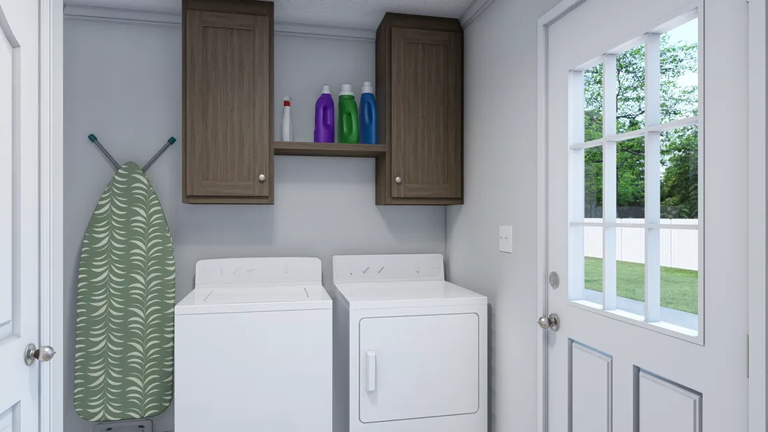The SPRINGFIELD 4428-1855 Utility Room. This Manufactured Mobile Home features 3 bedrooms and 2 baths.