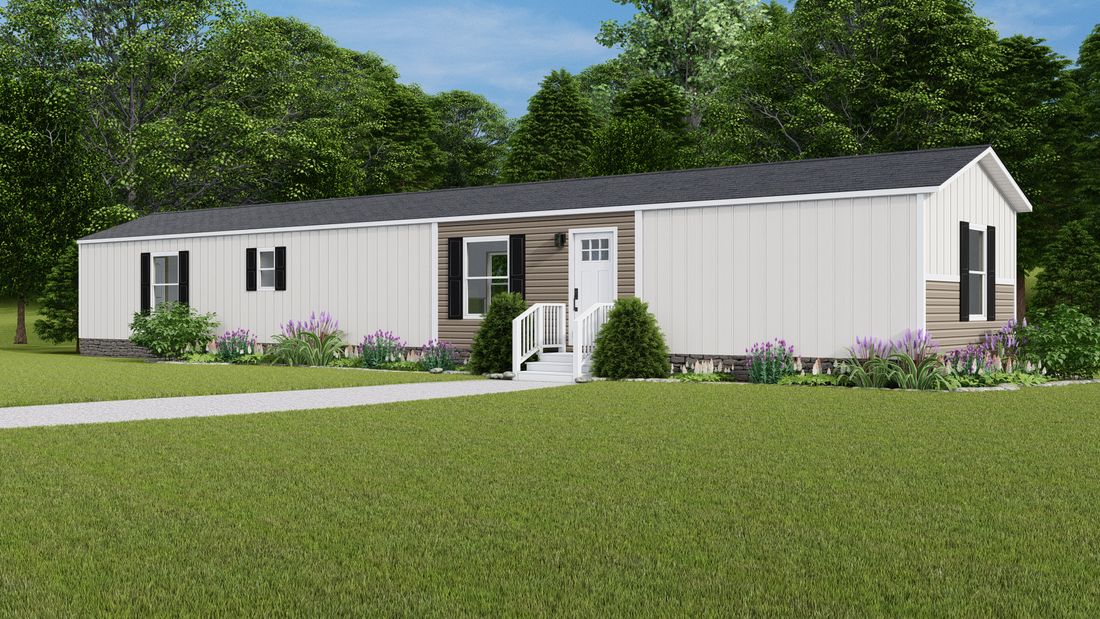 The MARINER 8016-1775 Exterior. This Manufactured Mobile Home features 3 bedrooms and 2 baths.