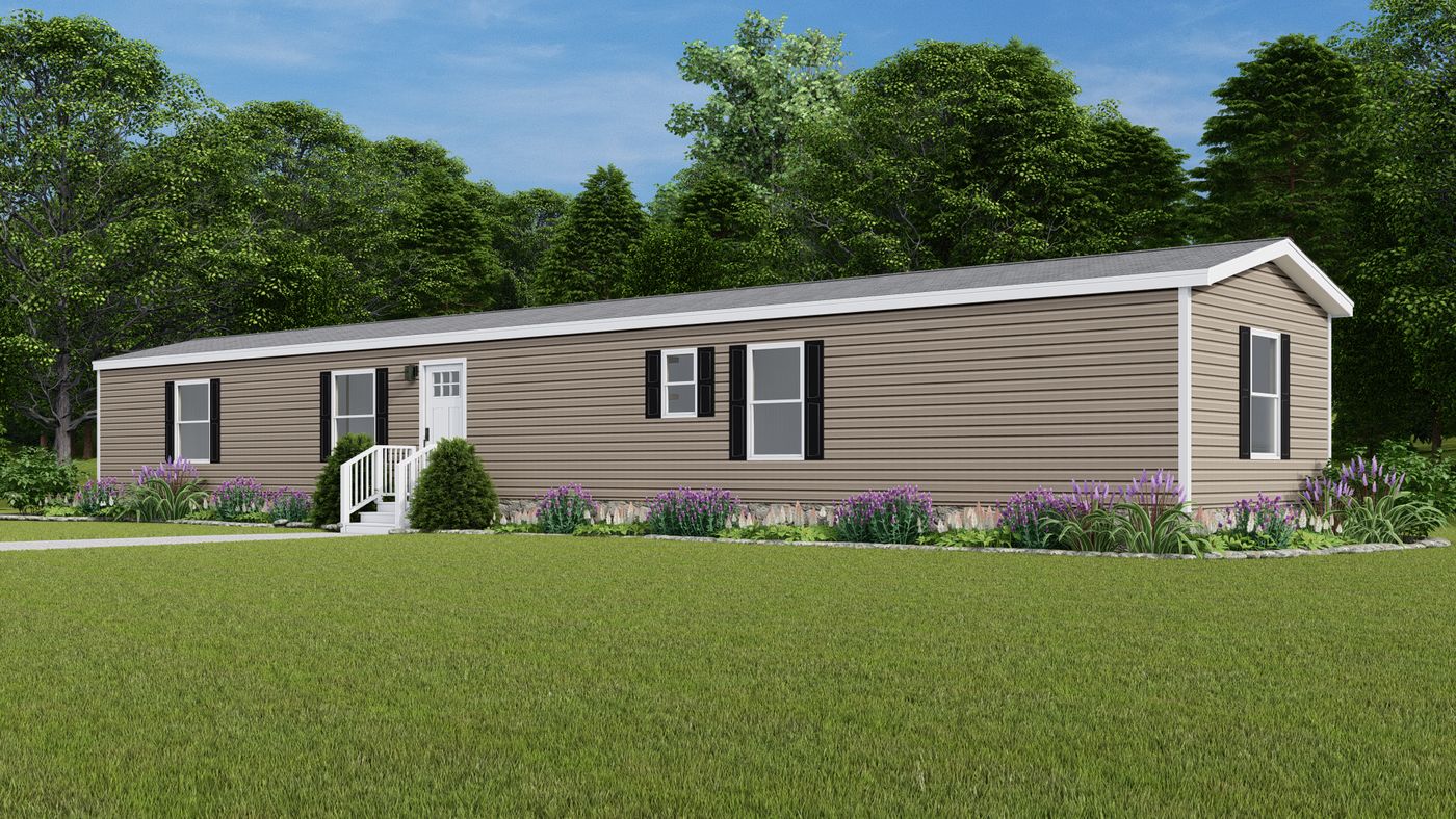 The VOYAGE Exterior. Basic - Clay. This Manufactured Mobile Home features 3 bedrooms and 2 baths.