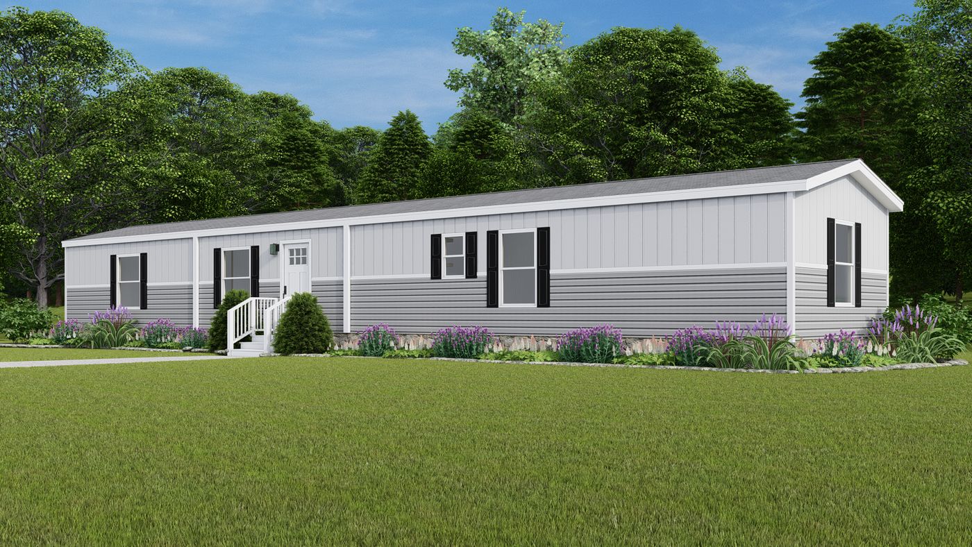 The VOYAGE Exterior. Southern Ranch - Flint. This Manufactured Mobile Home features 3 bedrooms and 2 baths.